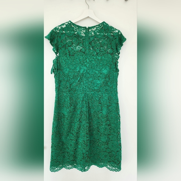 Ralph Lauren Women's Green Lace Dress - Picture 2 of 4